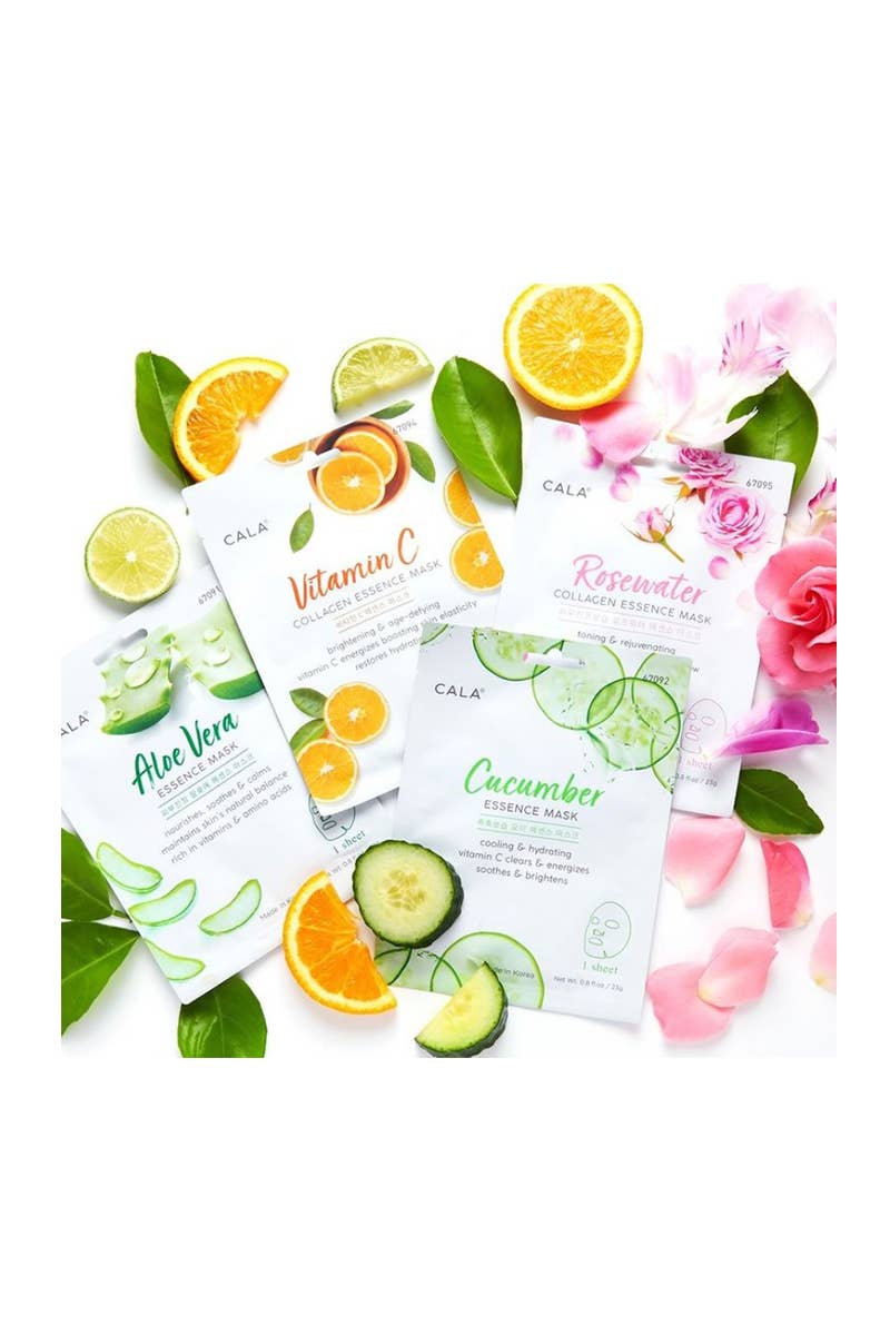 PINEAPPLE Beauty - CALA 67094 Vitamin C Essence Facial Mask Sheet - 12pcs