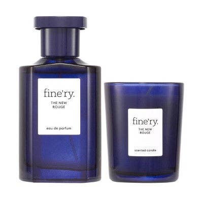 This is Beauty - Fine'ry. Full Size EDP + Mini Candle Gift Set The New Rouge 2pc - Imperfect Box