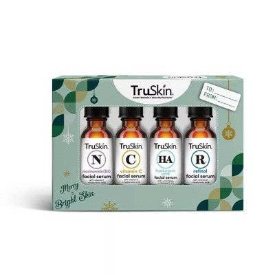 This is Beauty - TruSkin Holiday Facial Serum Skincare Gift Set 0.4 fl oz/4ct - New