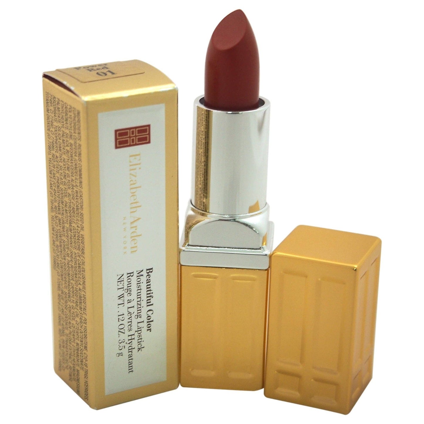 Super Stock Wholesale - Elizabeth Arden Beautiful Color Moisturizing Lipstick - # 01 Power Red 0.12 oz
