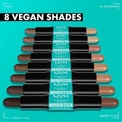 This is Beauty - NYX Professional Makeup Wonder Stick 2-in-1 Highlight & Contour 02 Universal Light 0.28oz - New