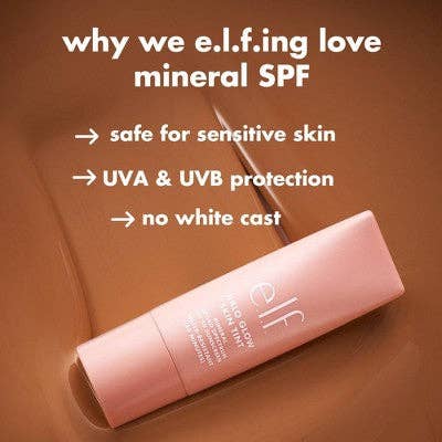 This is Beauty - E.l.f. Halo Glow Skin Tint Light Coverage Foundation - Mineral SPF 50 - 6 Light Cool - 1 fl oz