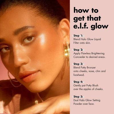 This is Beauty - E.l.f. Halo Glow Liquid Filter Highlighter 4 Medium 1.06 fl oz - New