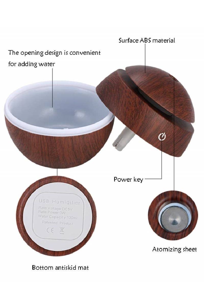 42POPS - ',,,,_...._ Tik Tok Mini Ultrasonic Humidifier Aroma Therapy Di