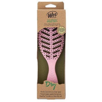 This is Beauty - Wet Brush Go Green Speed Dry Hair Brush Pink - New