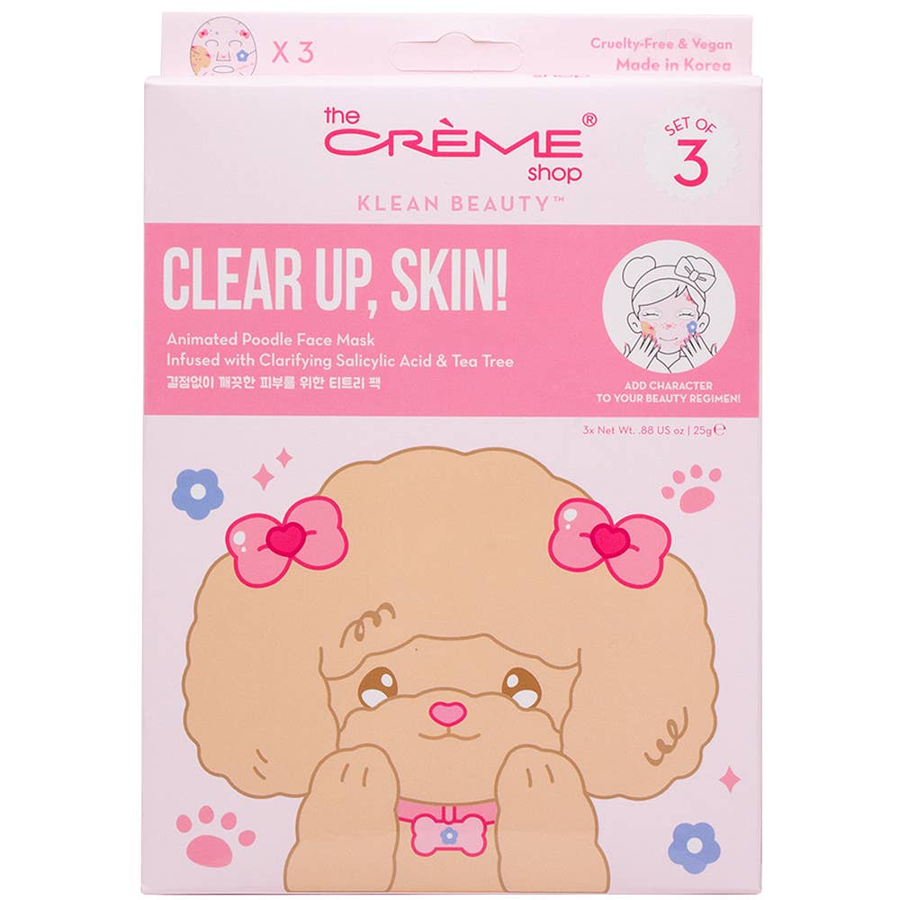 JOIA ACCESSORIES - THE CREME SHOP CLEAR UP SKIN ANIMATED POODLE F, PFM 00605 3
