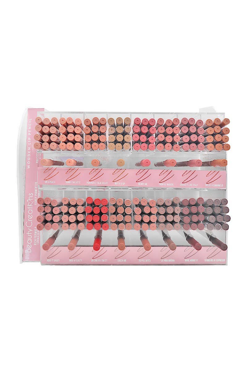 PINEAPPLE Beauty - Beauty Creations BCWLLD Wooden Lip Pencil Display - 192pc