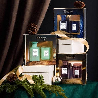This is Beauty - Fine'ry. Full Size EDP + Mini Candle Gift Set The New Rouge 2pc - Imperfect Box