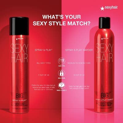 This is Beauty - Sexy Hair Spray and Play Harder Hairspray 10oz - Imperfect Container