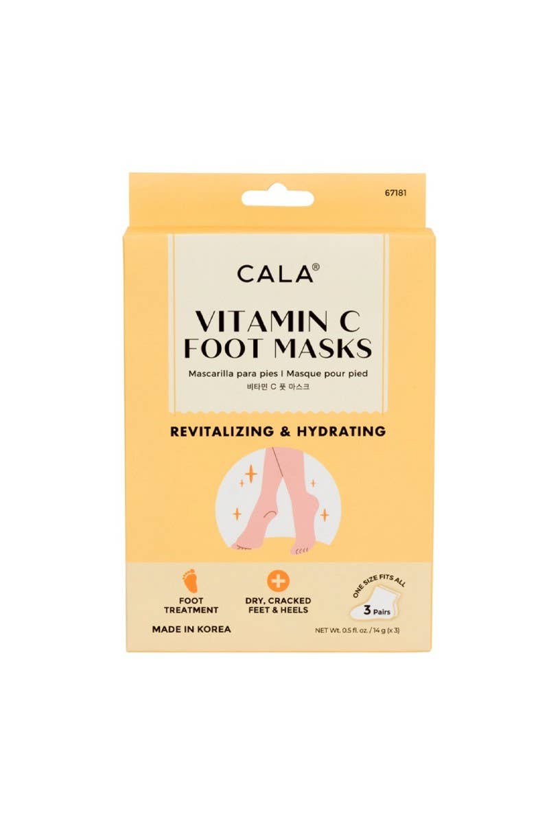 PINEAPPLE Beauty - CALA 67181 Vitamin C 3 Pairs Moisturizing Foot Mask - 6set