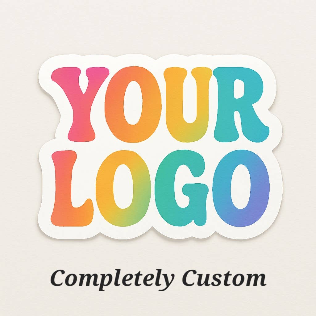 Beautique Goals - Simple 2" 'Your Logo' Creation Self-Adhesive Round Stickers