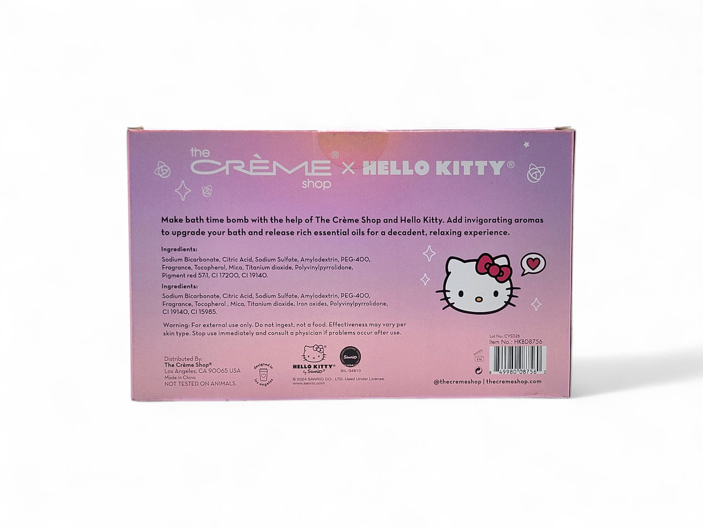 Crover - The Crème Shop x Hello Kitty Aromatherapy Bath Bomb Duo