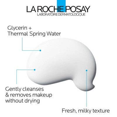 This is Beauty - La Roche Posay Toleriane Dermo Milky Facial Makeup Remover Unscented 6.76 fl oz - New