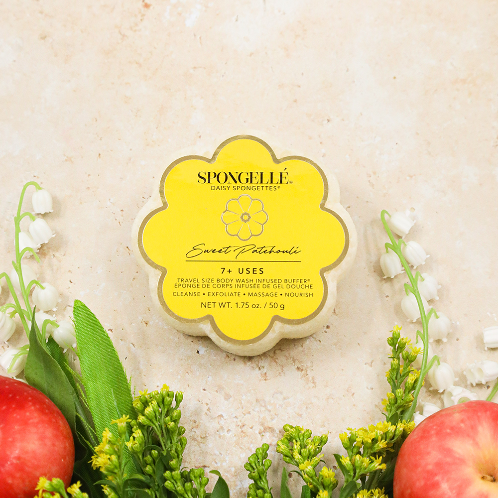 Spongellé | Easter Gifts | Mother's Day 2026 | Spring Gifts - Sweet Patchouli Daisy Spongette