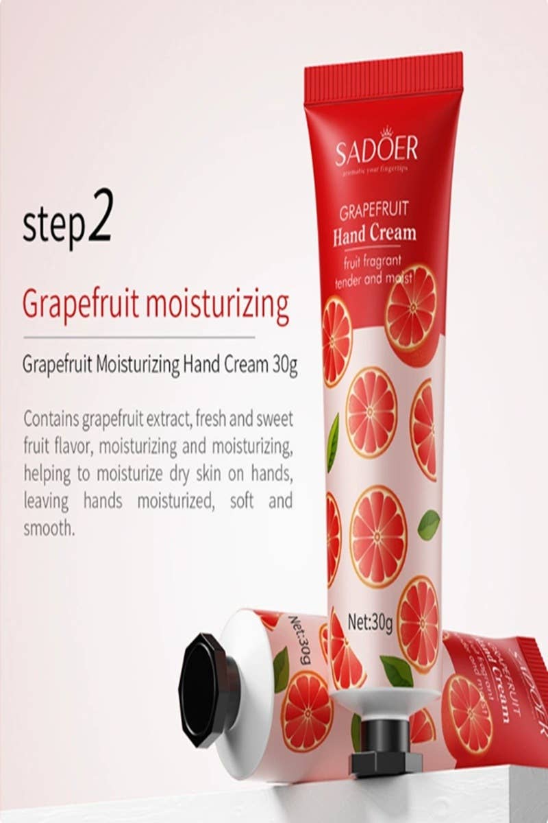 42POPS - ._ 0212 Fruit Extract Nourish Repair Hand Cream Set (Pack Of 5) SI-2