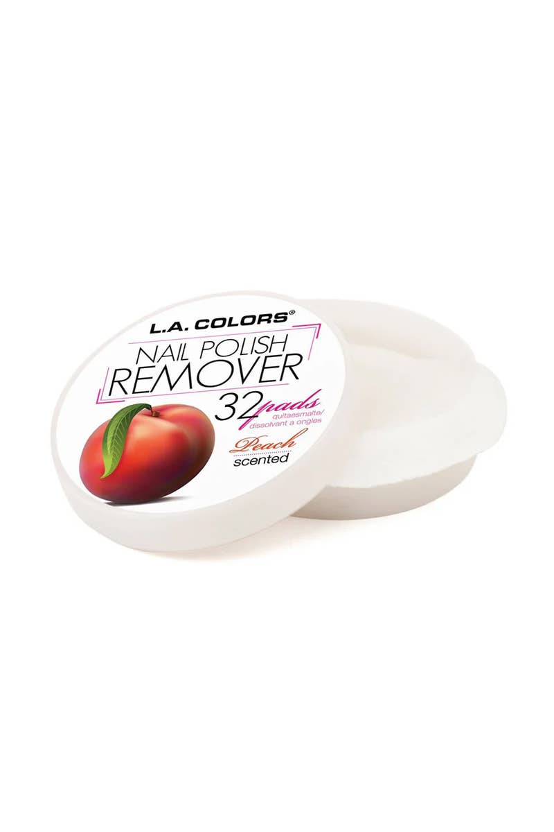 PINEAPPLE Beauty - LA Colors CNR964 Peach Nail Polish Remover 32 Pads - 3 pcs