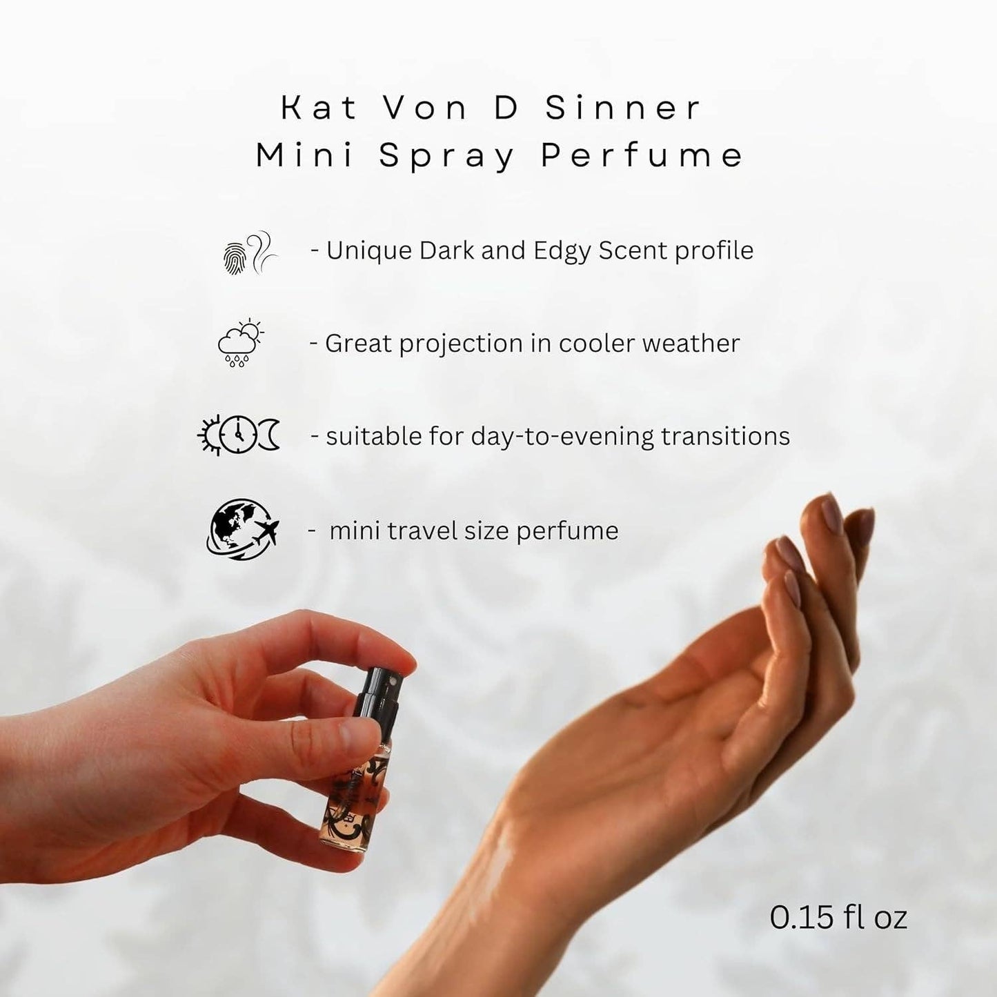 Super Stock Wholesale - KAT VON D Eau de Parfum SINNER Deluxe Travel Size (4.5ml/.15oz) New in Box