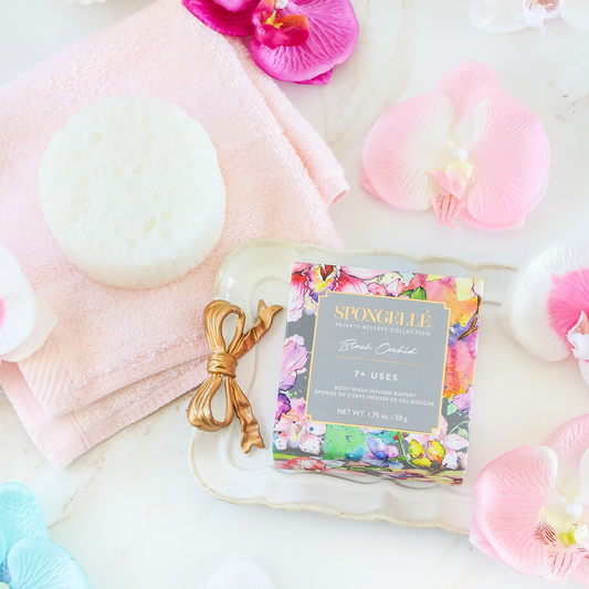 Spongellé | Easter Gifts | Mother's Day 2026 | Spring Gifts - Black Orchid Private Reserve Spongette  | Soap Sponge | Soap