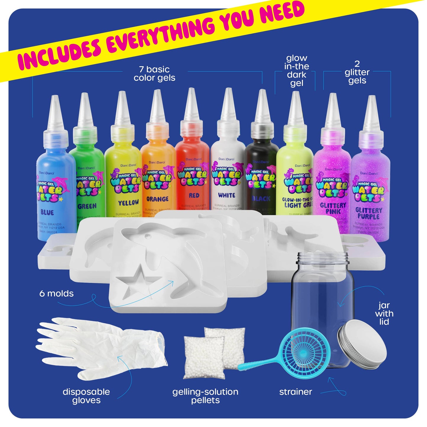 Dan&Darci - Aqua Fairy Water Gel Kit for Kids - Magic Water Elf Toy Kit