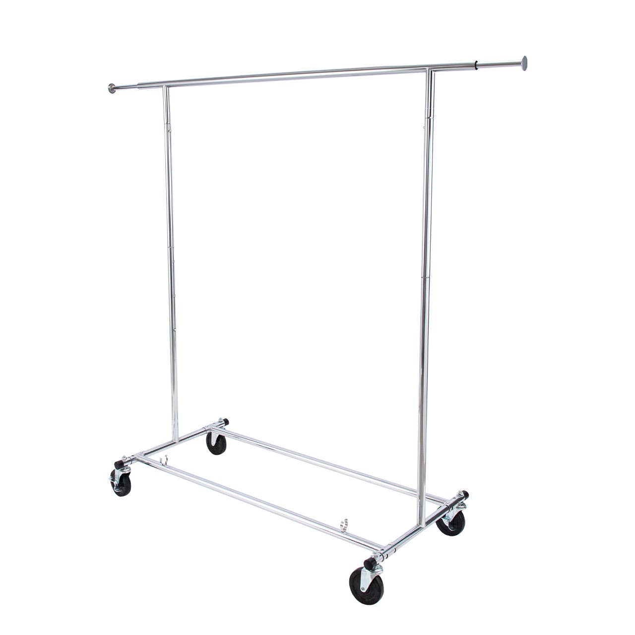 Store Supply Warehouse - Economy Chrome Single-Rail Collapsible Salesman Rack