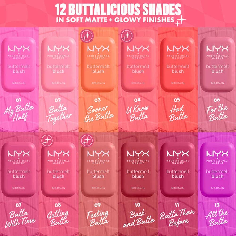 JOIA ACCESSORIES - NYX BUTTERMELT BLUSH  3 UNITS , NYX BMBL
