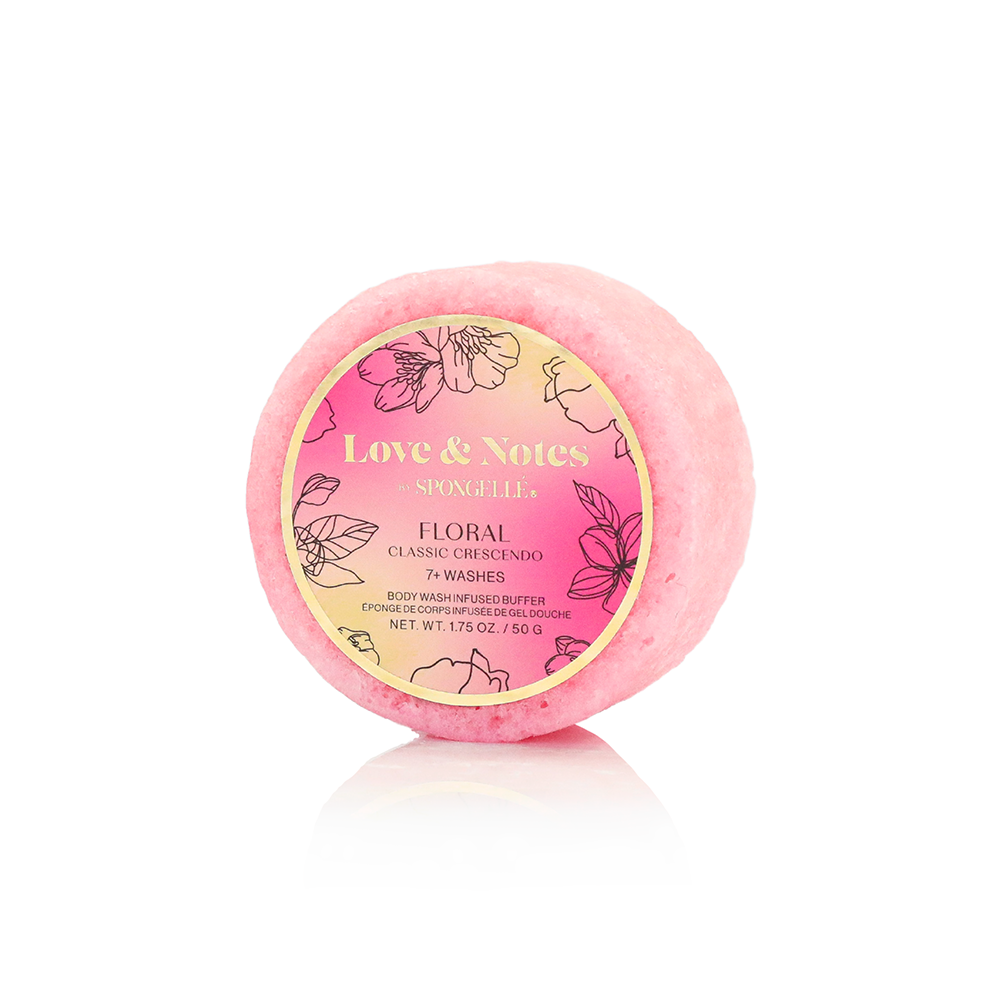Spongellé | Valentines Day Gifts | Easter Gifts - Classic Crescendo Love & Notes Spongette   | Soap Sponge