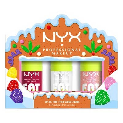 This is Beauty - NYX Professional Makeup Fat Oil Lip Drip Holiday Trio Lip Gloss 3 pc - Imperfect Box