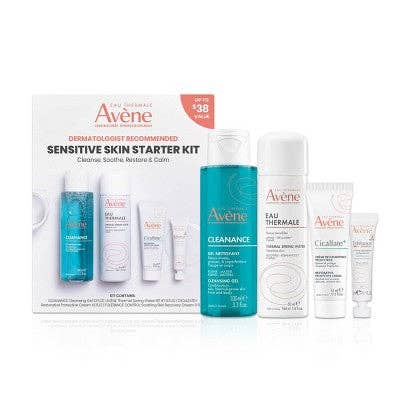 This is Beauty - Avene Dermatologist Recommended Sensitive Skin Starter Kit 4ct - Imperfect Box