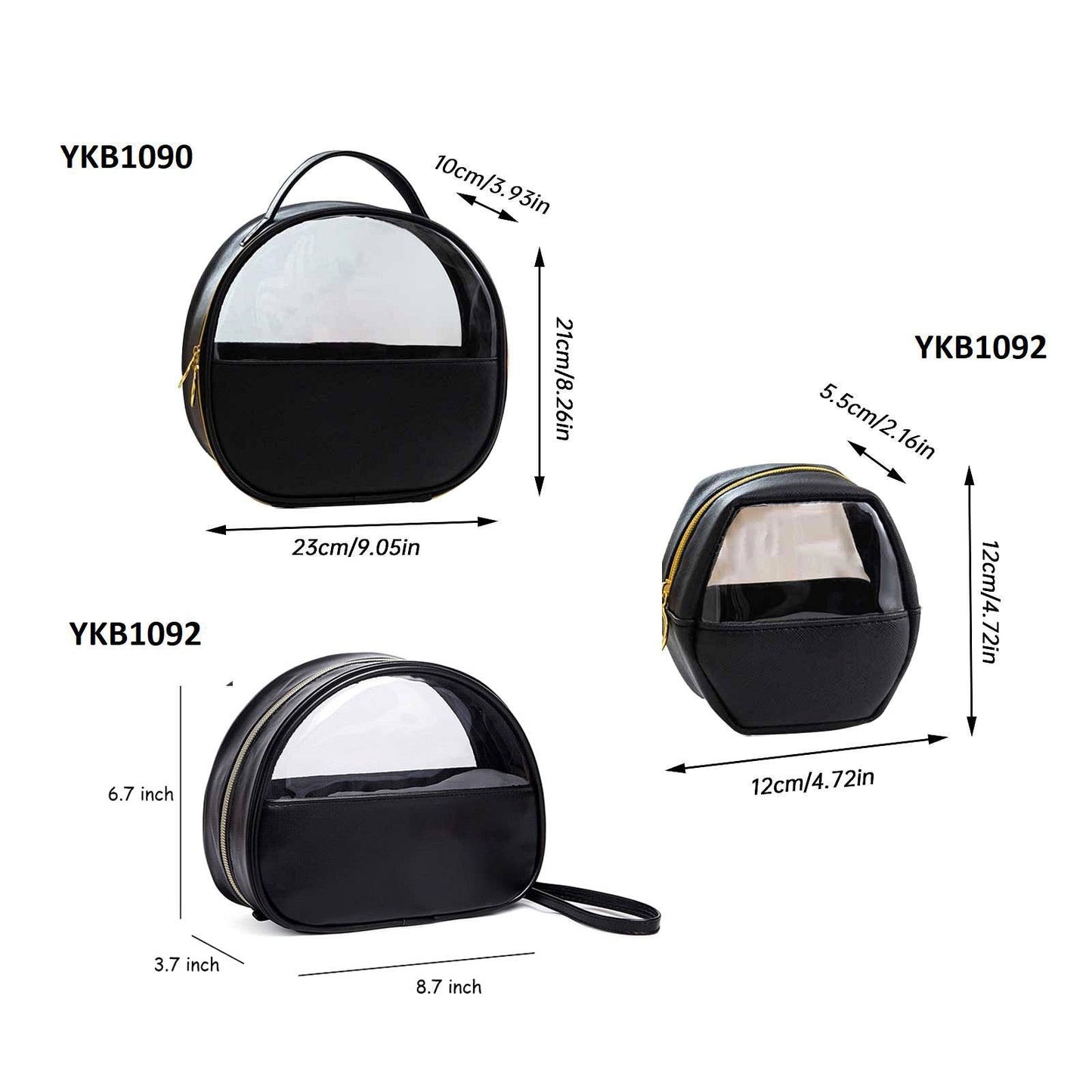 Diacly - Medium Travel Makeup Organizer Portable Cosmetic Bag