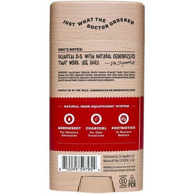 This is Beauty - DR. SQUATCH Men's Natural Deodorant Sandalwood Summit 2.65oz - New