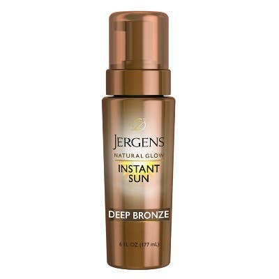 This is Beauty - Jergens Natural Glow Instant Moisturizing Self Tanner Tanning Foam Deep Bronze 6 fl oz - New