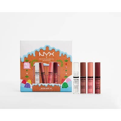 This is Beauty - NYX Professional Makeup Butter Gloss Holiday Vault Lip Gloss Set 4 pc - Imperfect Box