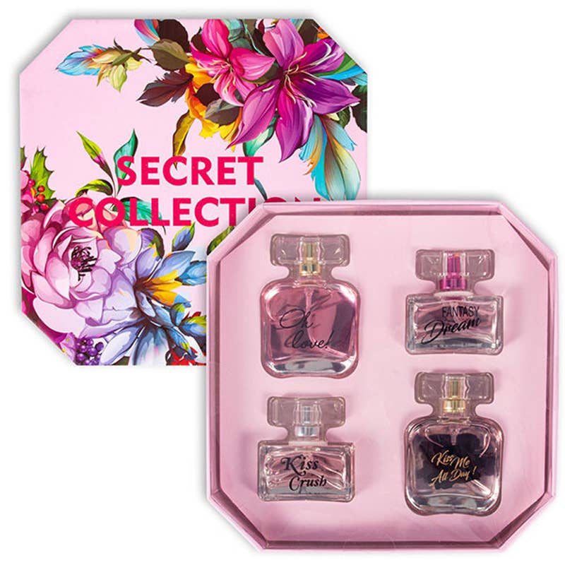 Deluxe Import Trading - Women's 4pcs Coffret Set SECRET  Perfume & Lotion