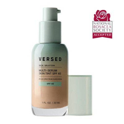This is Beauty - Versed Skin Solution Multi-Serum Skin Tint Foundation SPF 40 5N 1 fl oz - Imperfect Container