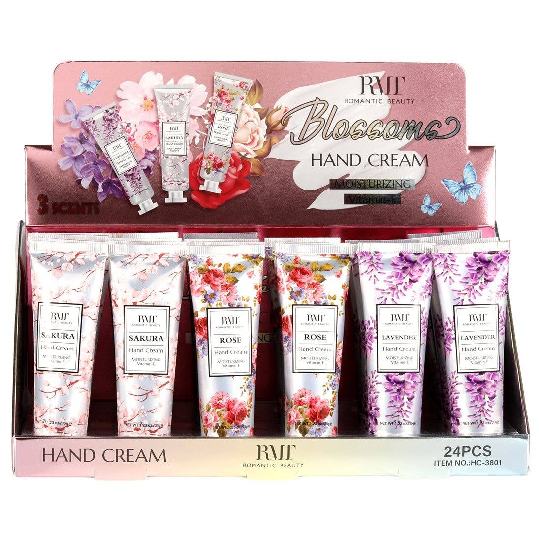 Diacly - 24 PC Blossomes Spa Day Hand Cream Romantic Beauty
