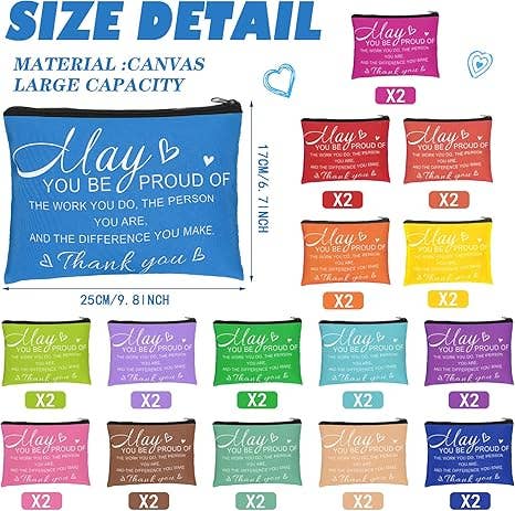 Crover - Canvas Makeup Bags – Motivational Quote Design