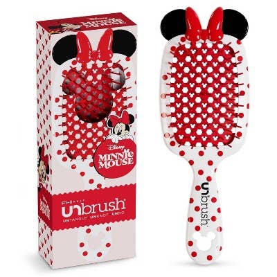 This is Beauty - UNbrush Minnie Mouse Detangling Hair Brush White - New