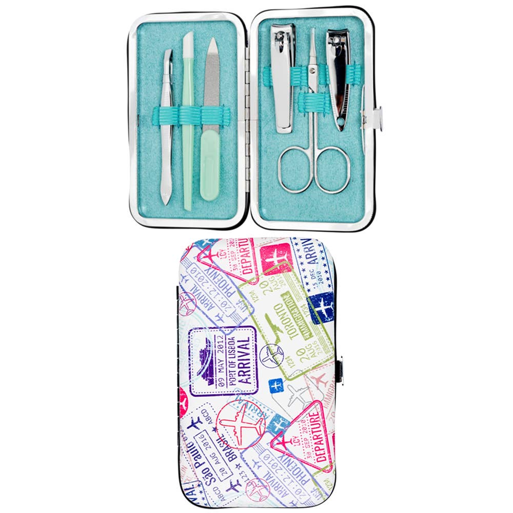 JOIA ACCESSORIES - CALA MANICURE SET WITH TRAVEL CASE WORLD TRAVELER, 50967