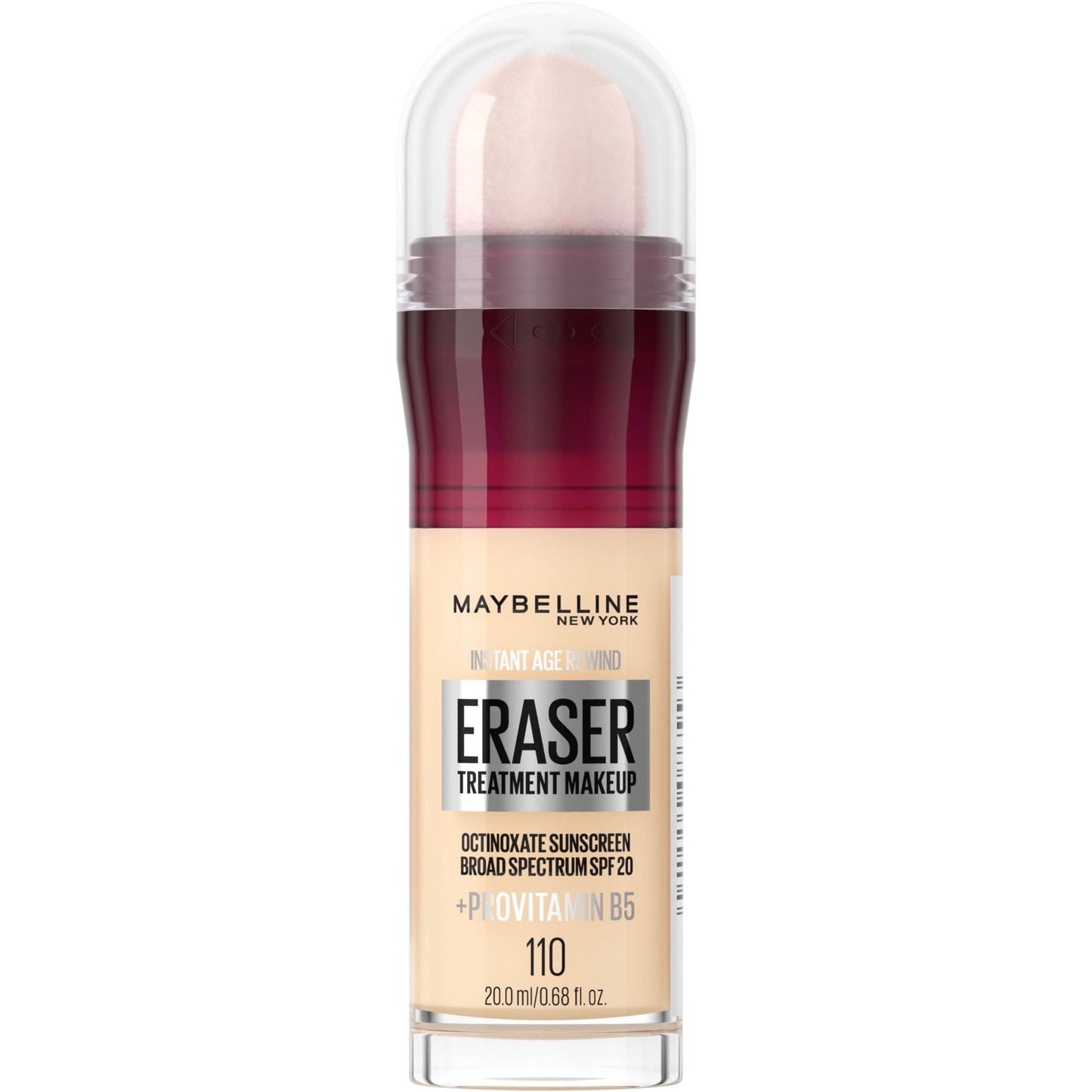 Super Stock Wholesale - Maybelline Instant Age Rewind Eraser Treatment Foundation Makeup, SPF 20, 110, 0.68 fl oz