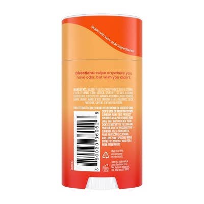 This is Beauty - Lume Whole Body Women's Smooth Solid Deodorant Clean Tangerine Scent 2.6oz - Imperfect Container