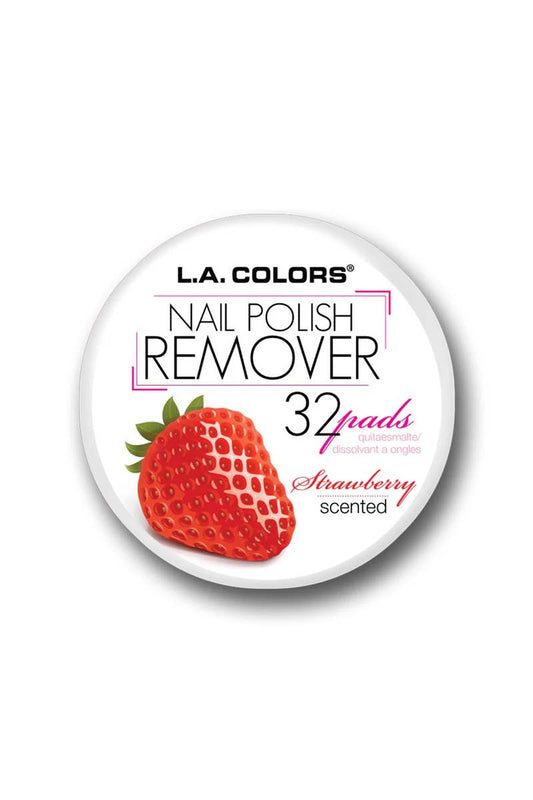 PINEAPPLE Beauty - LA Colors CNR962 Strawberry Nail Polish Remover 32 Pads - 3