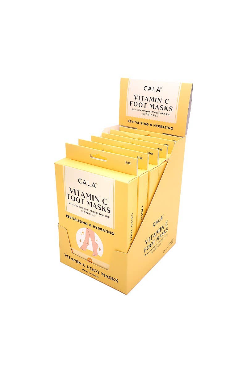PINEAPPLE Beauty - CALA 67181 Vitamin C 3 Pairs Moisturizing Foot Mask - 6set