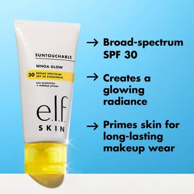 This is Beauty - E.l.f. SKIN Suntouchable Whoa Glow Primer Sunbeam SPF 30 1.69oz - New