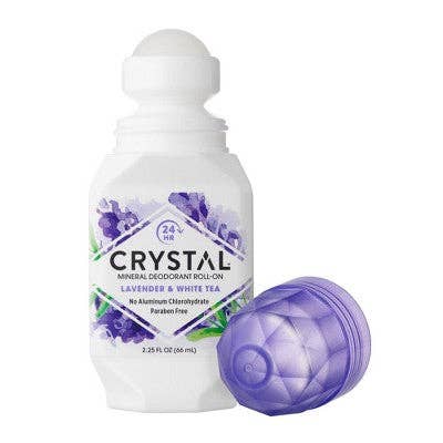 This is Beauty - Crystal Essence Deodorant Roll-On Lavender & White Tea 2.25 Oz - New