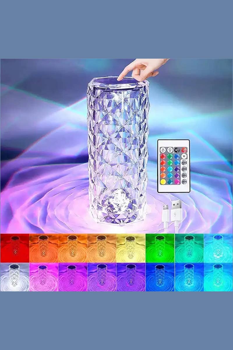 42POPS - 0212 Crystal Desk Lamp Accent Lamp 16 Colors SI-25693