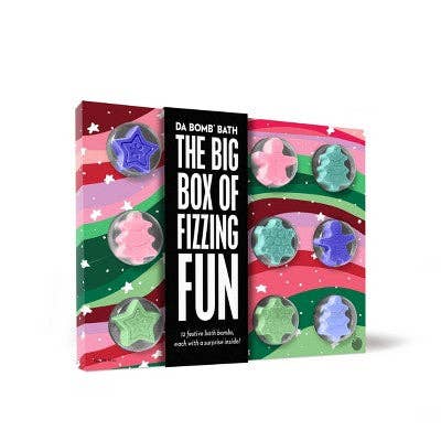 This is Beauty - Da Bomb Bath Fizzers Bath Bomb Gift Set Rainbow Boxed Calendar Holiday Colors 12ct/18oz - Imperfect Box