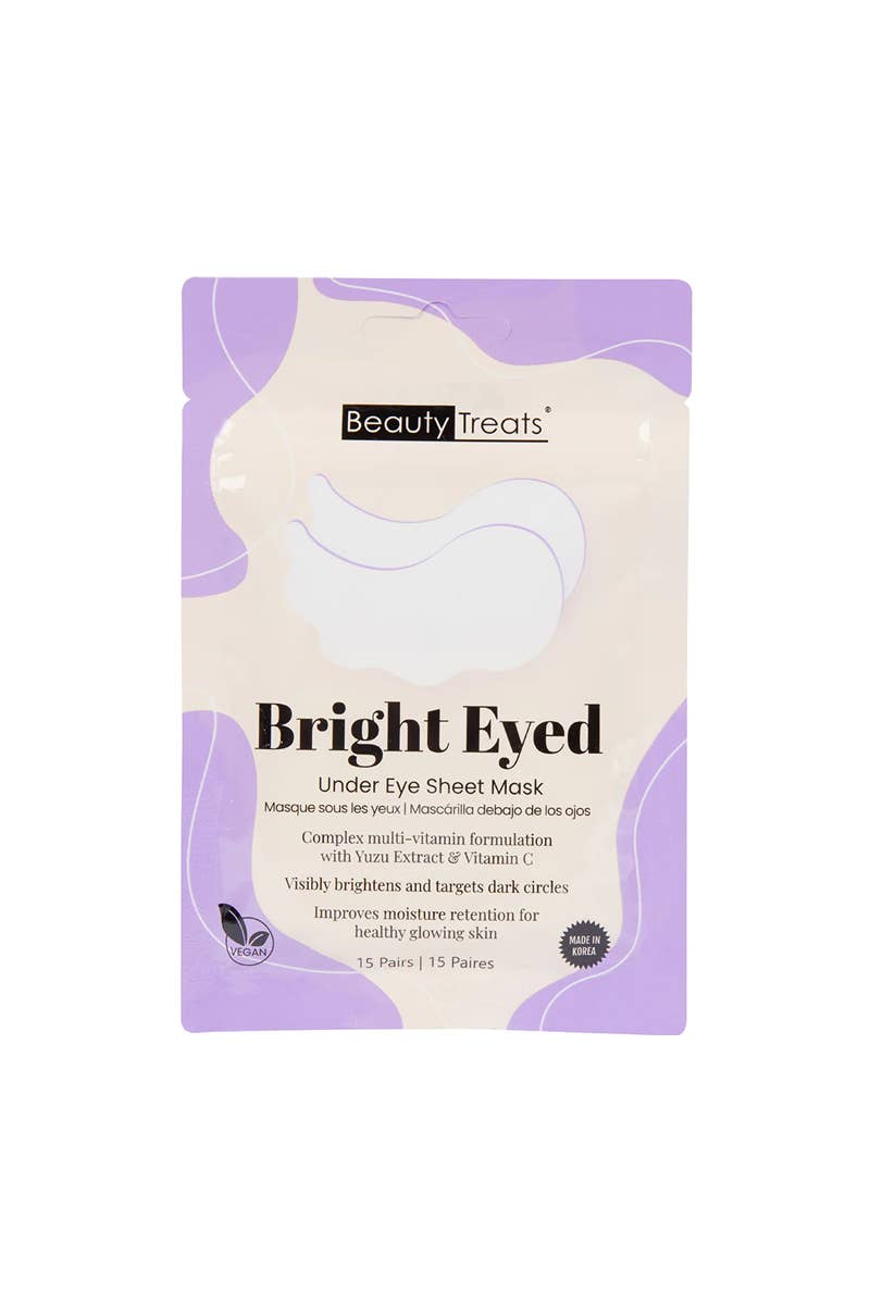 PINEAPPLE Beauty - Beauty Treats 243 Bright Eyed Under Eye Sheet Mask - 12pc