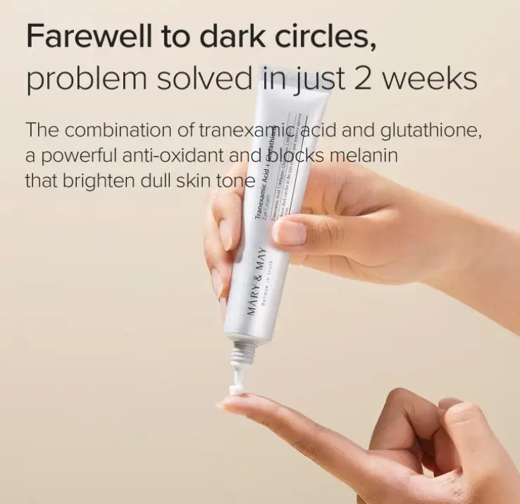 Best Beauty Group - MARY & MAY MINI Tranexamic Acid + Glutathione Eye Cream