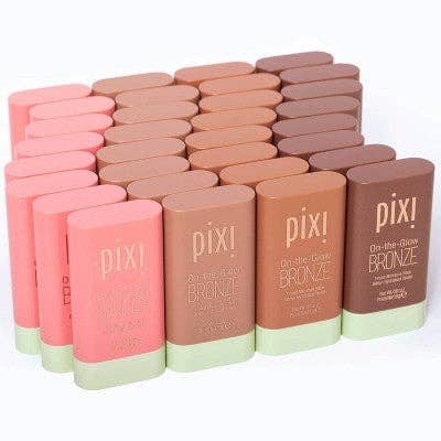 This is Beauty - Pixi On The Glow Bronze Tinted Moisturizer Stick Bronzer Rich Glow 0.6oz - Imperfect Box