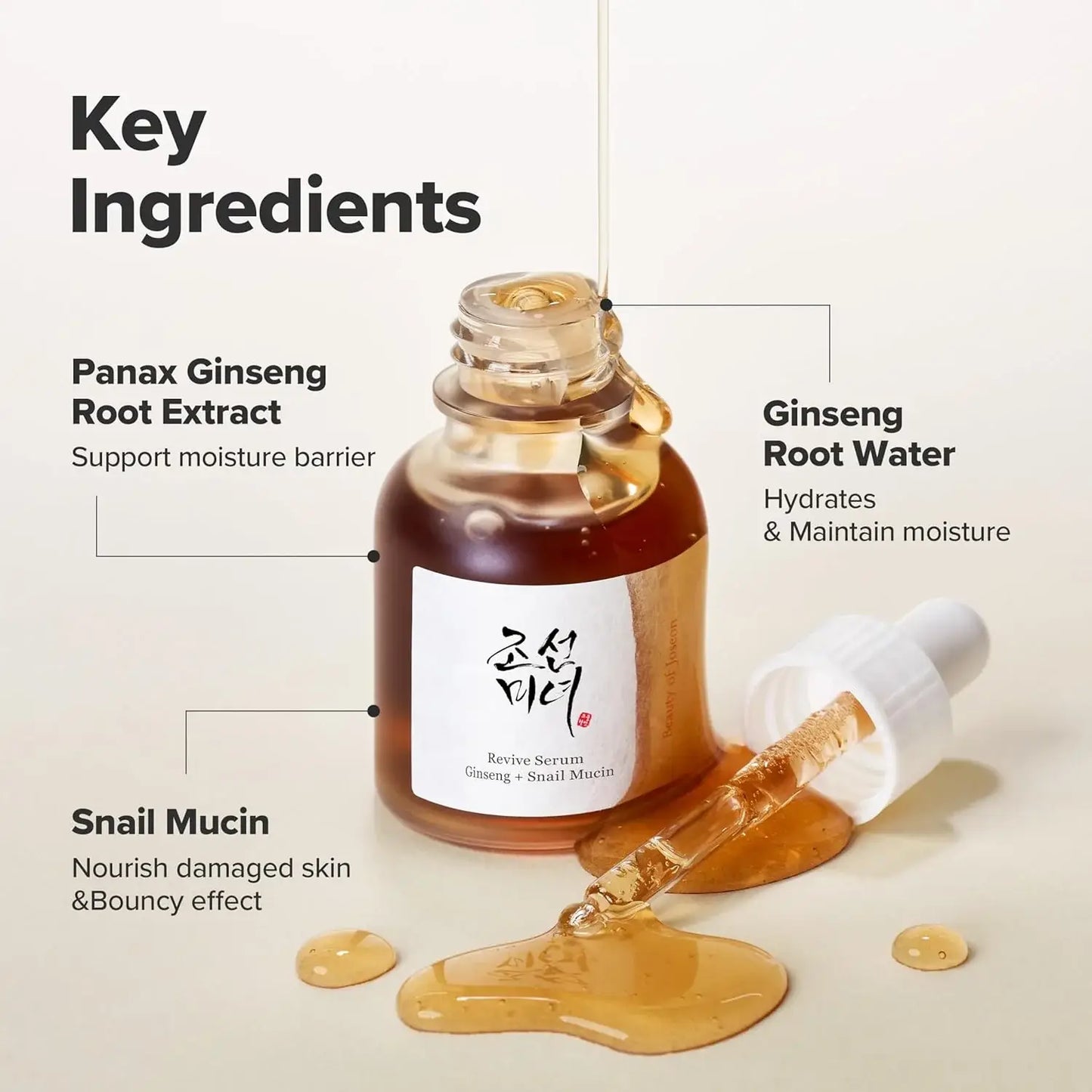 KPurity - Beauty of Joseon Snail Mucin Ginseng Serum